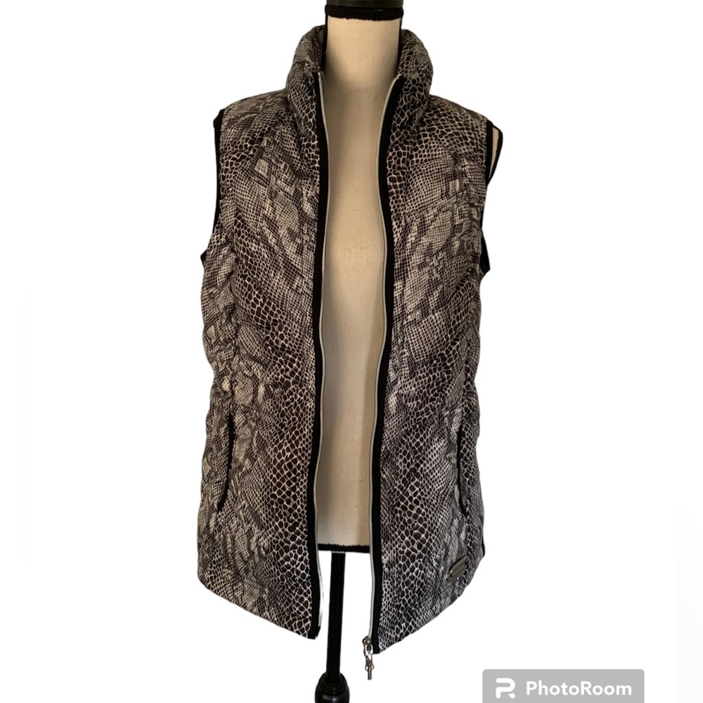 Golfino down filled animal print vest